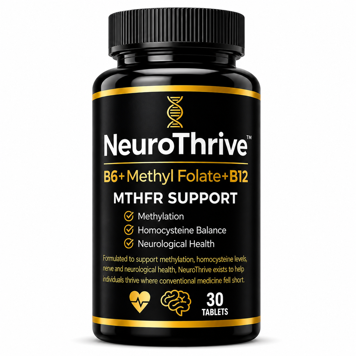 NeuroThrive MTHFR Gene Variant Support — methylated B vitamins