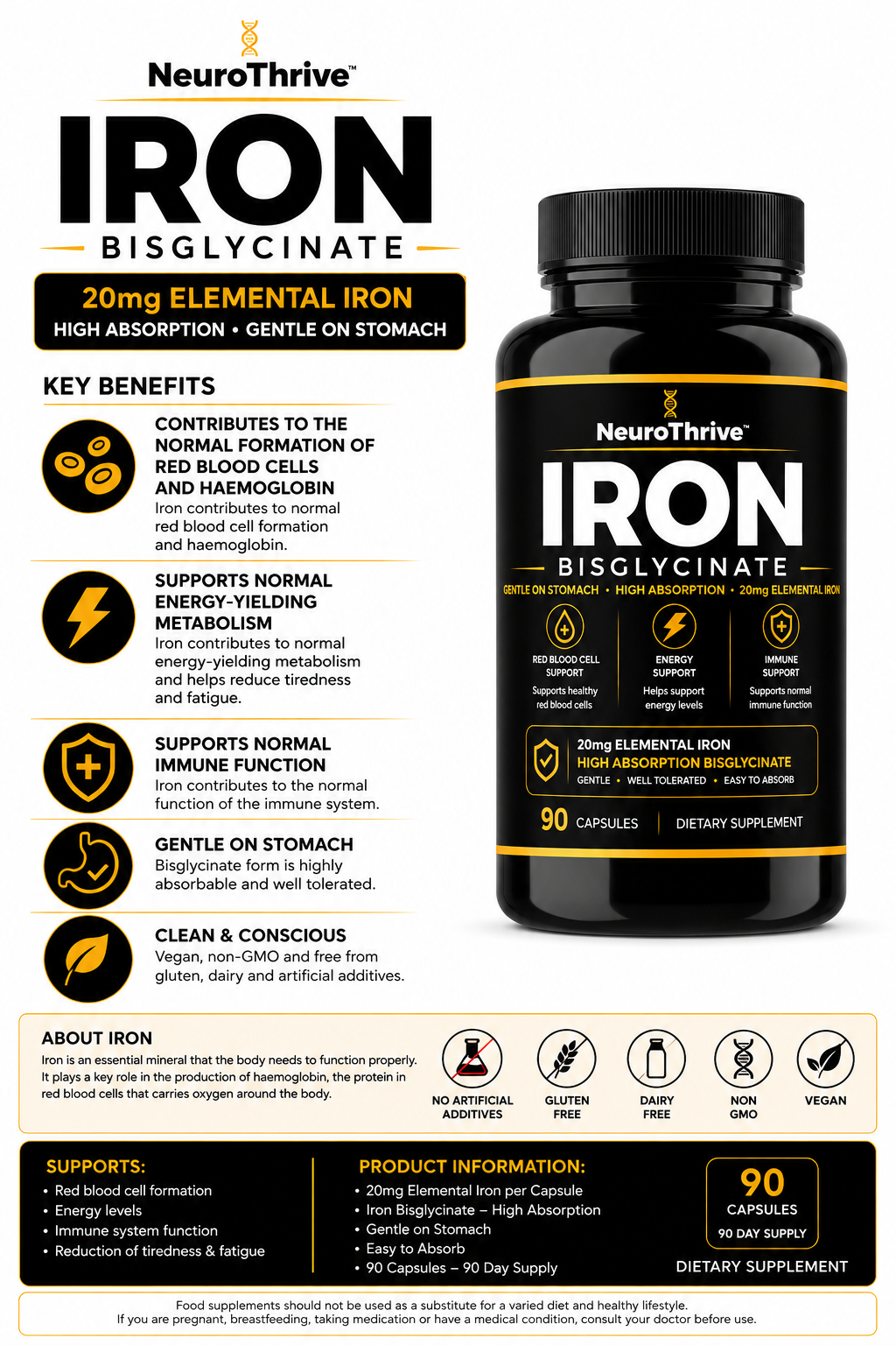 NeuroThrive™ Iron Bisglycinate