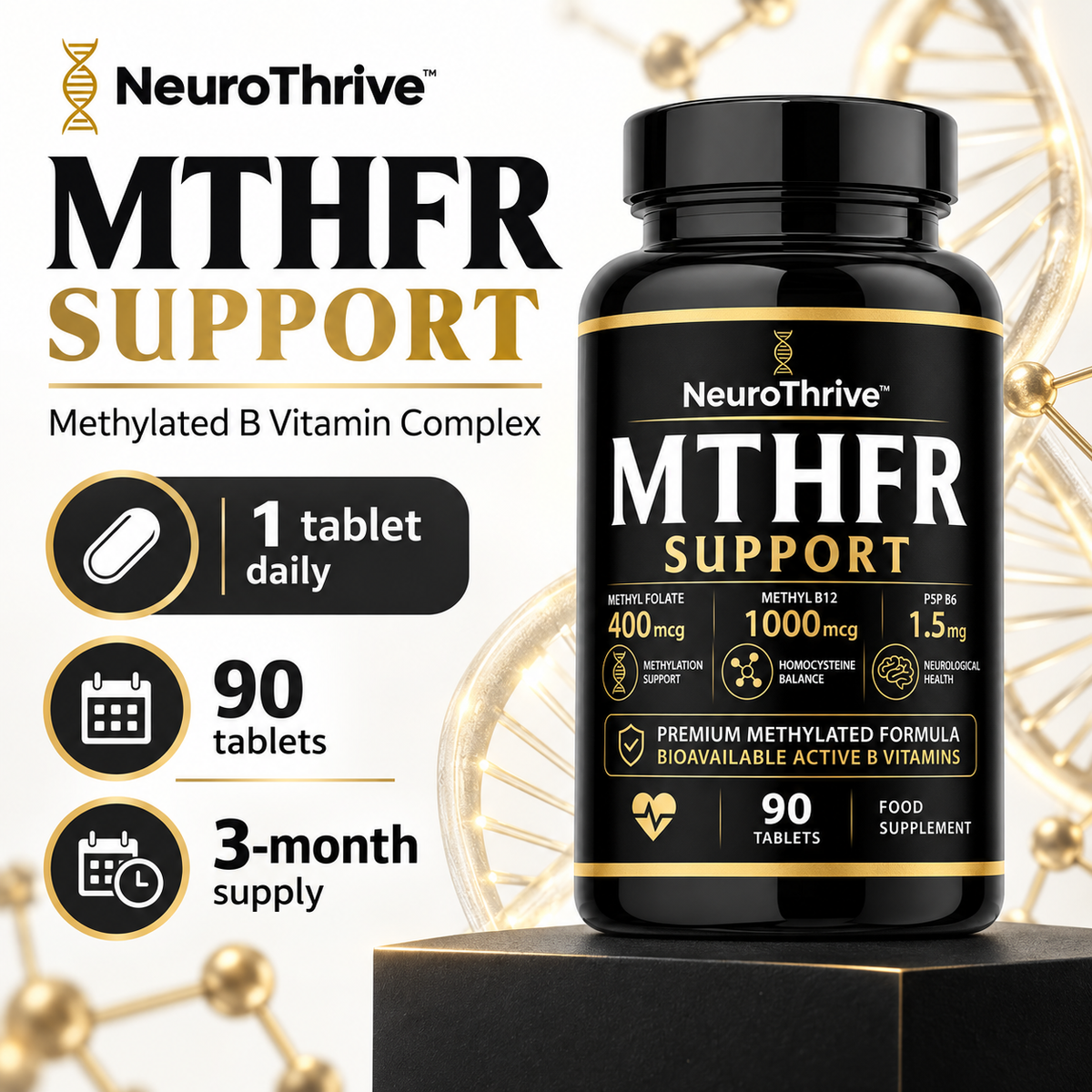 NeuroThrive™ MTHFR Support (90 Tablets)