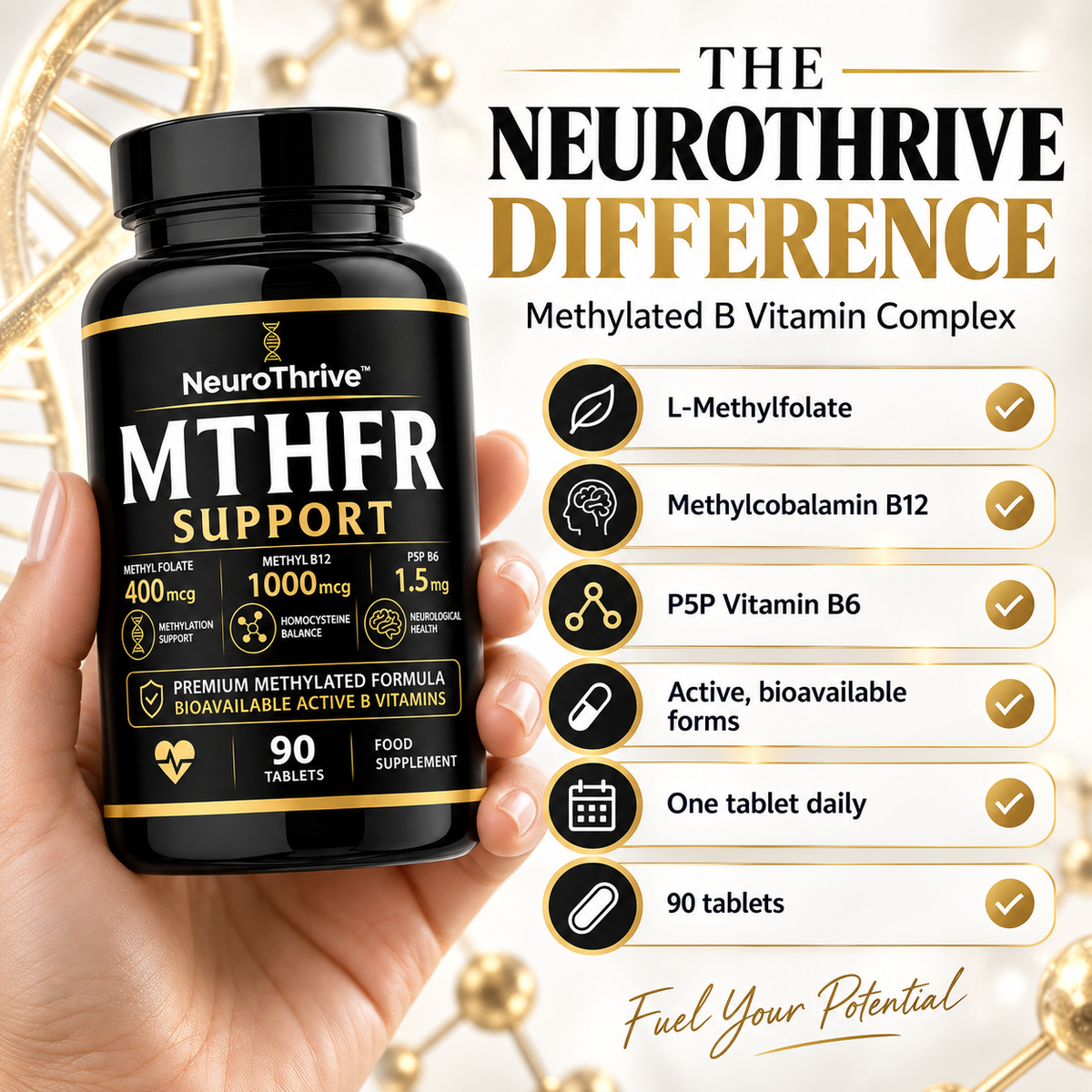 NeuroThrive™ MTHFR Support (90 Tablets)