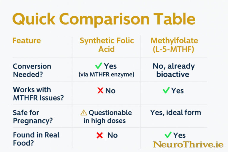 methylfolate vs synthetic folic acid